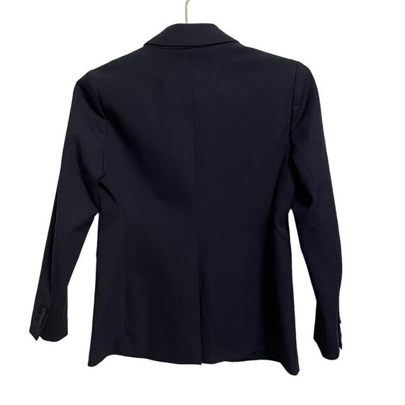 J. Crew Petite Bi Stretch Parke Navy Cotton Blend Single Button Blazer Size 0P - Picture 7 of 8